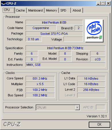 CPU-Z 551